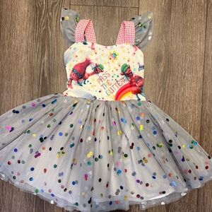 Size 2t Rosa Flamenco Trolls dress